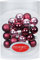 MAGIC 25 STK. Weihnachtskugel 2cm Glas Weihnachtsschmuck Weihnachtsdeko Deko Box Farbe: Berry Kiss (Beere Glanz/matt)