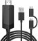 Weton 2-in-1 USB Type C Micro USB to HDMI Cable, MHL to TV HDMI Adapter 1080P HD HDTV Mirroring & Charging Cable, Digital AV Video Adapter for All Android Smartphone
