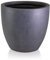 IDEALIST 35cm Flower Pot | Dark Grey Reinforced Stone Egg Pot | Garden Planters with Drainage Holes D35 H32 cm, with Inner Top D31 cm, 21 litres