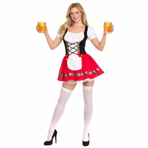 Wicked Costumes Womens Oktoberfest Dirndl Fancy Dress Costume – German Beer Festival Bavarian Outfit