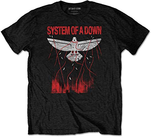 System of a Down Men's Dove Overcome T-Shirt Black