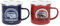 BRISA VW Collection - Volkswagen Juego de 2 tazas de esmalte para café té o cappuccino para camping T1 Bus (Legendary/Rojo/Azul)