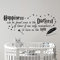 Wandtattoo v033 mit Zitat Happiness can be Found Even in The Darkest of Times, für Kinderzimmer, Schlafzimmer, Zuhause, Vinyl v033 (andere Farbe)
