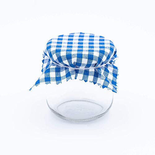 Flaschenauer Bundle - Tarro de cristal con tapa (algodón), azul, 212ml