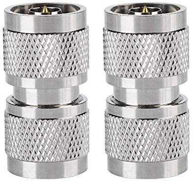 2PCS N-Typ-Steckverbinder, N-Typ-Stecker auf N-Typ-Stecker-HF-Koax-Antennenadapter, Wird häufig in HF-Anwendungen, Antennen, WLAN-Geräten, Koaxialkabeln und Wi-Fi-Radio verwendet