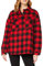 Urban Classics Haut rembourré en Flanelle pour Femme Vestes, Noir/Rouge, XXXXXL