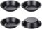 webake 4 moldes redondos para quiche, diámetro de 12 cm, antiadherente, redondos, para quiche