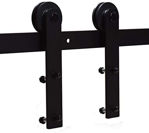 WOLFBIRD 228cm (7.5FT) Eisenwaren-Set, Schienensystem für Schiebetür, für Schiebetür, innen aus Holz