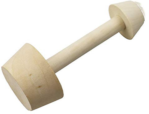 JIHUOO Wood Double Sided Tart Tamper Pastry Tamper Dough Tart Presser Pastries Pusher Baking Shaping Kitchen Tool