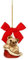 THUN - Addobbo Natalizio Teddy Piccolo - Ceramica - Linea Natale - Living, Arredare la Casa - 4,5x3,7x4,8 cm h