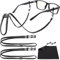 SIGONNA Premium Eco Leather Glass Strap - Eye Glass Chain Holder - Eyeglass Strap Lanyard - 2 Cords (Black)