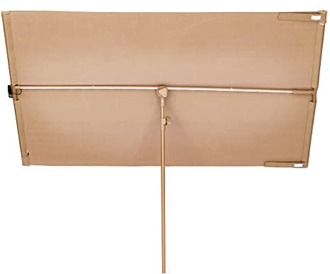 blumfeldt Toldo Vela Rectangular, Toldos Exterior Terraza Parasol Flex Sombrilla de Jardín, Sombrilla Terraza con Paneles Solares, LED RGB, Protección UV, Vela Toldo Impermeable y Ajustable