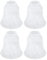BESPORTBLE 4Pcs Weiße Glaslampen Schatten Schattenbehebung Gefrierter Glasschatten Schatten Ersatzlampenschatten für E27 Beleuchtungsbehörden Ersatz Glasschatten für Anhänger Lichter