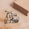 Motivstempel Motorroller Stempel Vintage Roller 28 x 26 mm