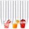 Hejo 100PCS Plastic Shot Glasses, 50ml-1.76oz Disposable Stronge Shatterproof Crystal Clear Shot Glasses Plastic for Party, Wedding, Festival, BBQ, Drinking Games, Jelly Cup