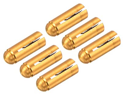 PATIKIL 6 Stück Aluminium Dart Flights Protector Dartflug Schutz Dart Zubehör für Professioneller Dartpfeile, Goldton