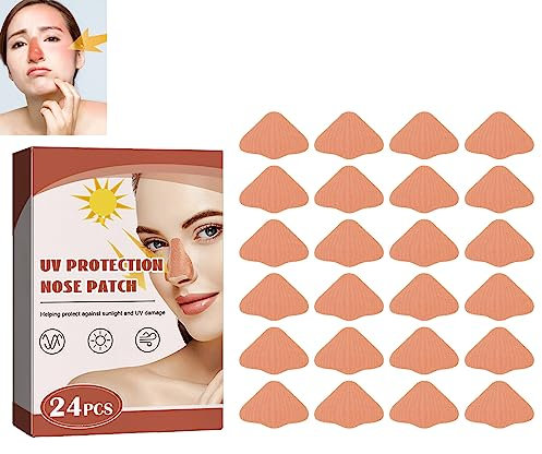 Sonnen Nasenpflaster,UV Nasenschutz Outdoor,Outdoor Nasenhaut Patch,Nasenpflaster Outdoor,Sonnenschutz-Nase,Nase Sonnenschutz Nasenschutz,UV Schutz Nasenpflaster für Männer und Frauen Sportbräunen
