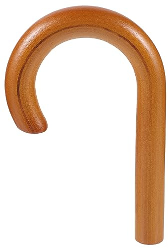 Theaque Stick Umbrella J Handle Replacement for Umbrella Foldable Umbrella J Handle Grip Umbrella Replace Handle Rain Umbrella Grip Accessories Black Umbrella Handle Replacement, hellbraun,