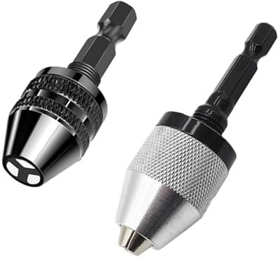 Portabrocas Eléctrico de 2 Piezas - Adaptador Hexagonal de Cambio Rápido, Soporte Para Mini Brocas, Herramienta de Conversión