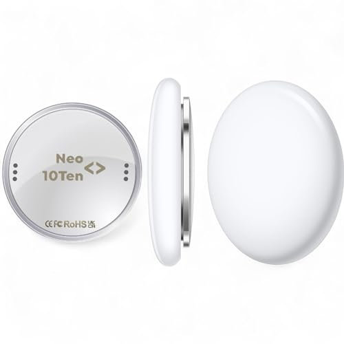 Smart Tracker Tag Device Using FindMy App [Apple Compatible] - Mini Tag GPS Tracking Locator Item Finders -BLE Bluetooth Find Wallet, Luggage, Bike, Pet, Car, Key& More & Works with Alexa