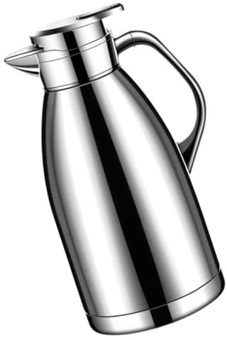 Cabilock Vakuum-Römertopf große thermoskanne heisswasserkocher Isolierte Karaffe Kaltbrühkaraffe Wasserflasche isolierte Wasserkaraffe Thermokaraffe aus Metall Mit Deckel handhaben Rom Krug