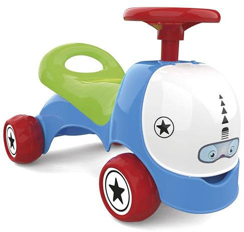 Chicos - Racing Ride On 2in1 Runner und Walker, mit Aufbewahrungsschublade | Ab 10 Monaten. Abmessungen: 53 cm x 32 cm x 36 cm (35464)
