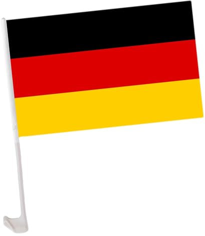 Deutsche Flagge, 1 x 50 cm, kleine deutsche Auto-Flagge, Banner, lebendige Farben, Outdoor-Flagge, Autofahnen für Fenster, deutsche -Dekorationen für LKW, Motorräder, Fahrzeuge