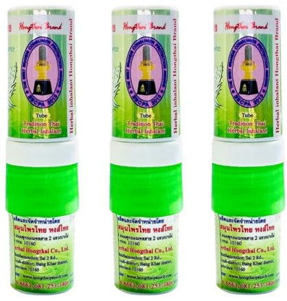 Hong Thai Traditional Herbal Aroma Duftstift 100% Natürlich Grün neu 3 Stück