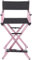 Regiestuhl, Make-up-Artist-Stuhl, klappbarer Regiestuhl, tragbarer Aluminiumstuhl, Faltbarer Make-up-Artist-Stuhl, Pink
