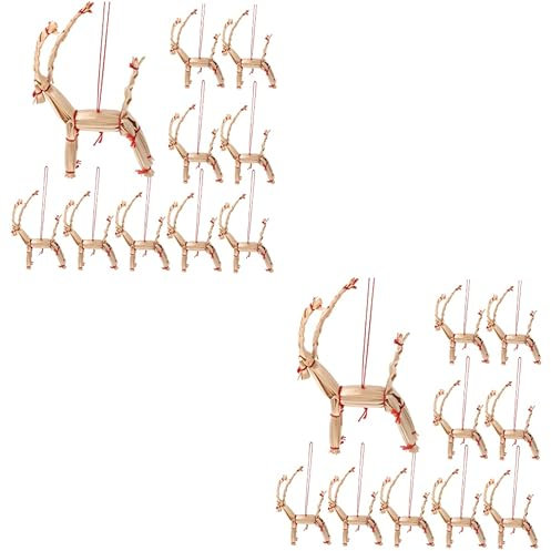 TOPBATHY 2sets Straw Craft Christmas Decorations Ornaments Vintage Home Decor 10pcs*2