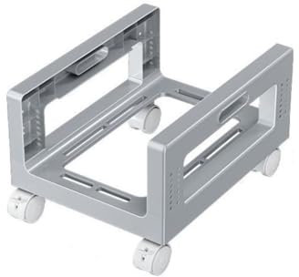 yixinzi-2024 CPU Ständer PC-Tower-Ständer, PC-Tower-Ständerhalter mit rollenden Lenkrollen, mobiler CPU-Ständer for Bodenteppich-Gaming-PC-Gehäuse Computer Tower Ständer(Grigio)