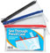 1ABOVE 3pk Clear Pencil Case for Exams, Transparent Pencil Case with Zipper for Usage in School Home Office and Travel. Blue, Black and Red- 20x12.5cm