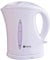 Maya Range Cordless Electric Kettle 1.7 Litre 2200W Plastic BPA Free Boil Dry Protection & Auto Shut Off With Safety Locking Lid, Wide Easy Fill Opening, Power Indicator Light (White)