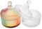 VALICLUD Sturdy Vintage Powder Puff Storage Box Elegant Jewelry Container Trinket Holder