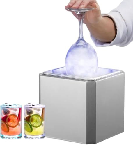Glass Froster Chiller, CO2 Beer Glass Froster, 8-10 Seconds per Cup with LED Light, Instant Glass Chiller for Wine, Cocktail, Champagne, Mixed Drinks, Juice, Perfect for Bar, Restaurant