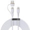 TECHGEAR Cavo di ricarica 2 in 1 da USB A/C a USB C, in morbido silicone, ricarica rapida, 5 A, antigroviglio, compatibile con MacBook Pro/Air, iPad Air/Pro 2024, iPhone 16, Galaxy S25 Ultra, PS5