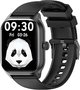 LAOYABB Smartwatch Damen Herren mit Telefonfunktion, 2.01 Zoll Touchscreen Fitnessuhr mit Pulsuhr Schlafmonitor Schrittzähler, IP68 Wasserdicht Sportuhr, Fitness Smart Watch für Android iOS