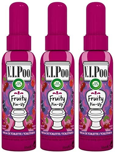 Airwick Desodorisant WC Spray V.I.Poo Anti Odeur Parfum Fruity Pin Up 55 ml - Lot de 3
