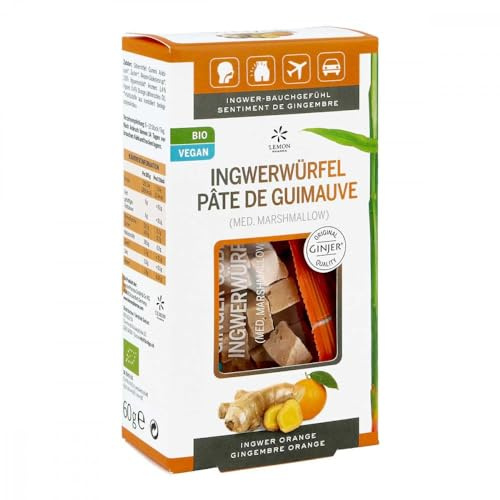 INGWER GINJER Ingwerwürfel Orange