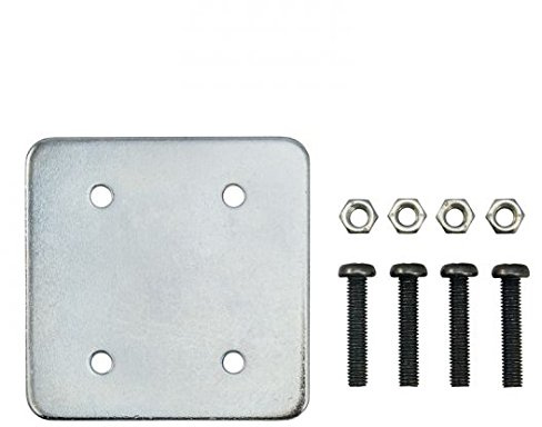 iBOLT 4 Hole AMPS Pattern Metal Backing plate with screws- great for all AMPS pattern drill base mounts