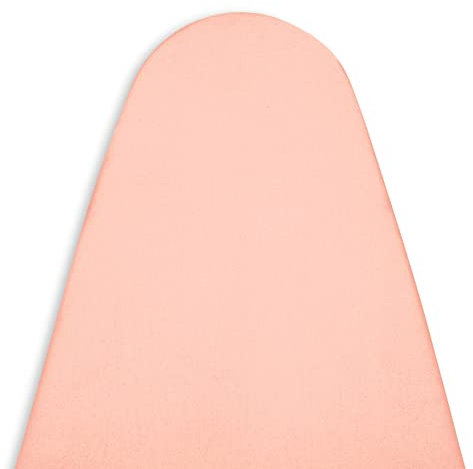 Encasa Ironing Board Covers (125x46 cm) Elastic Tightening with Thick 4 mm Felt Padding, Easy Fit, Scorch Resistant, Plain Colors- Powder Pink