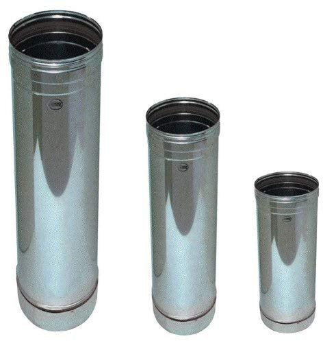 Tubo para chimenea de acero inoxidable (Ø 200 mm. H. 500 mm.)