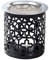 RÄUCHERSTÖVCHEN MIT SIEB AUS Eisen SCHWARZ – Höhe 8 cm – Filigranes Muster – RÄUCHERGEFÄSS/AROMABRENNER für Teelicht (Nicht enthalten) – Handarbeit – MaMeMi Collection