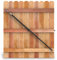 True Latch Teleskop-Torstrebe, 1,8 m, Holz-Sichtschutzzaun-Set, Tor-Hardware-Kit für Holzzauntore im Freien, 1 patentierte in den USA hergestellte Strebe (1,8 m Teleskop (101,6 cm – 188 cm), schwarz)