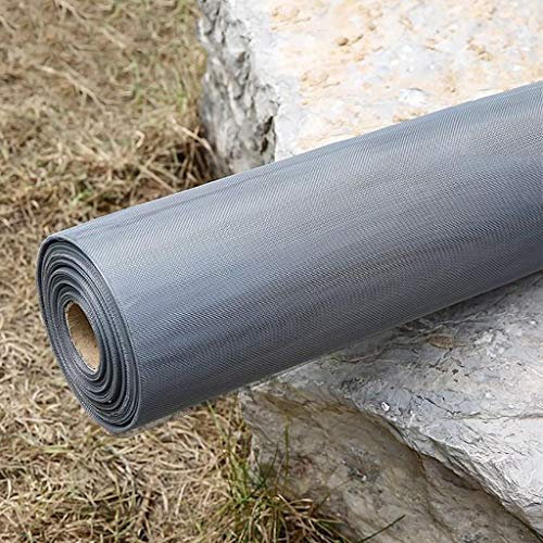 XXYANZI Malla Mosquitera Ventana 1.5x9m, Tela Mosquitera por Metros Exterior Sin Deshilacharse al Cortar Mosquitera para Ventana, para Ventanas con Marco. - Gris