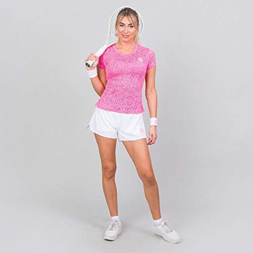 BIDI BADU Damen T-Shirt-Anni Burnout Tech Tee-pink, GRÖßE:S, S