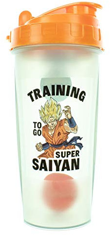 Dragon Ball Z Super Saiyan Goku Proteinmixer, Shaker-Flasche, 590 ml