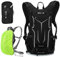 SPGOOD Fahrradrucksack 20L/25L/30L (9 Farben)-Wasserdichter Ultraleicht-für Damen & Herren Multifunktionaler-mit Regenschutzkappe/Helmabdeckung Rucksäcke MTB Mountainbike (Schwarz, 30L)
