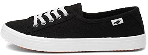 Rocket Dog Chow Chow Womens Black Canvas Shoe - Size 3 UK - Black