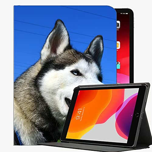 Caso progettato per iPad Pro 9.7 pollici, Husky Dog Musey Eyes Case Slim Shell Cover per iPad Pro 9.7